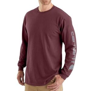 Carhartt Men's Long Sleeve Tee - Maroon